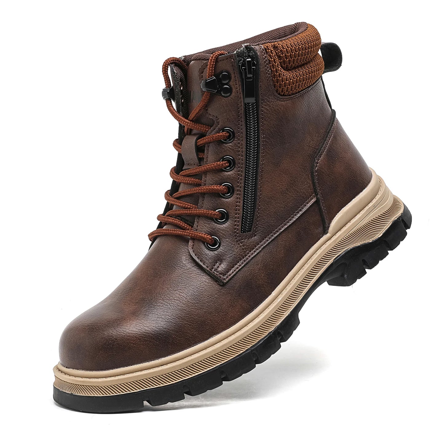 Kankeirr Waterproof Steel Toe Safety Boots For Men Stab Resistant