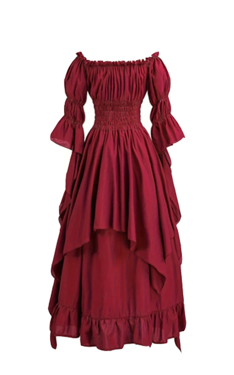 Anhui Gothic Witch Dress for Women Medieval Renaissance Costume