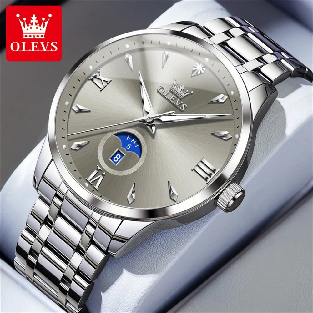 OLEVS 3646 Mens Watch Original Business Quartz Waterproof Luminous