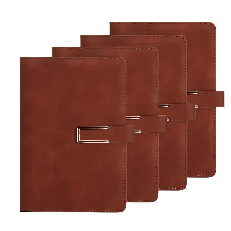 Leather Hardcover Lined Notebook 200 Pages With Index Stickers