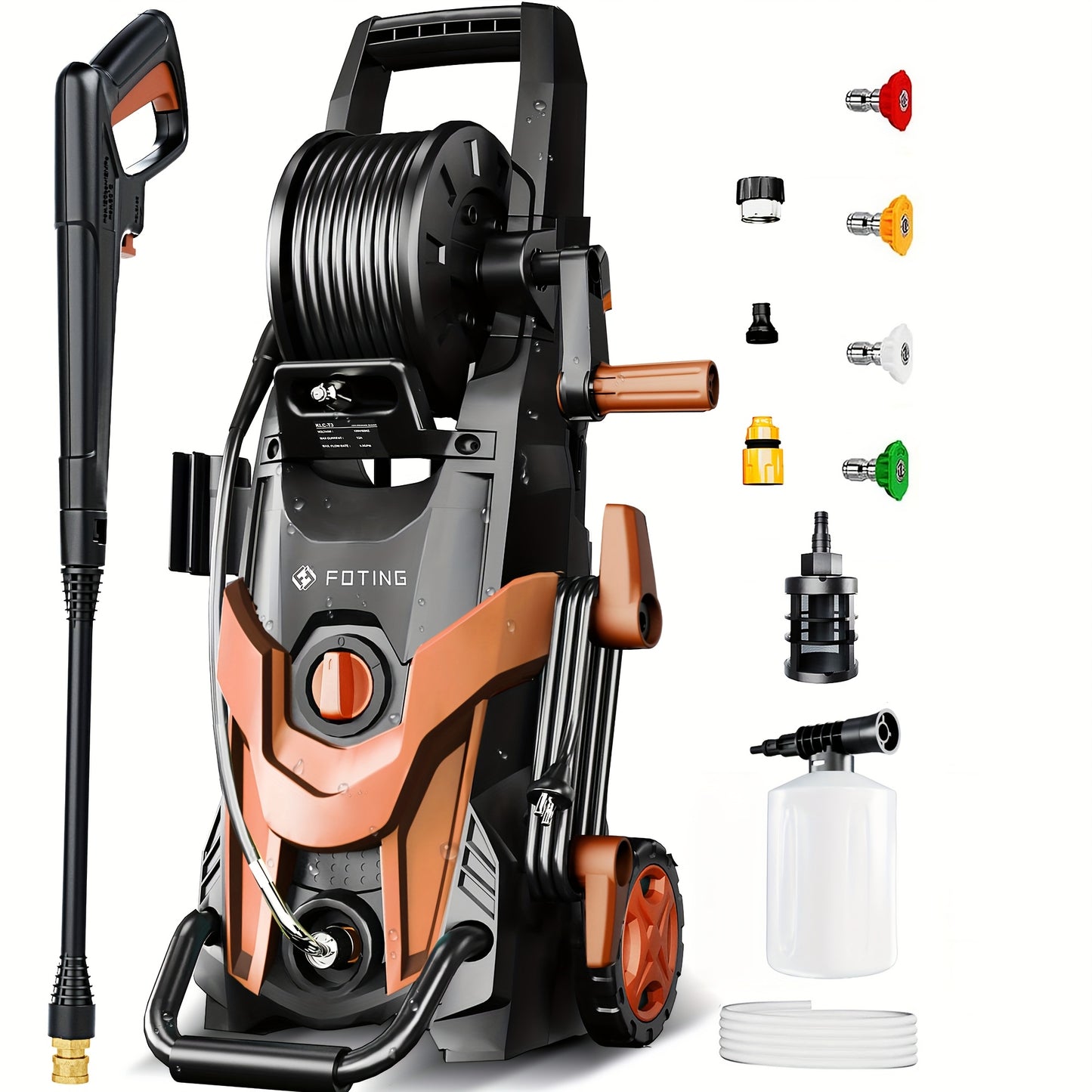 Power Washer 4500 PSI With 4 Quick Connect Nozzles