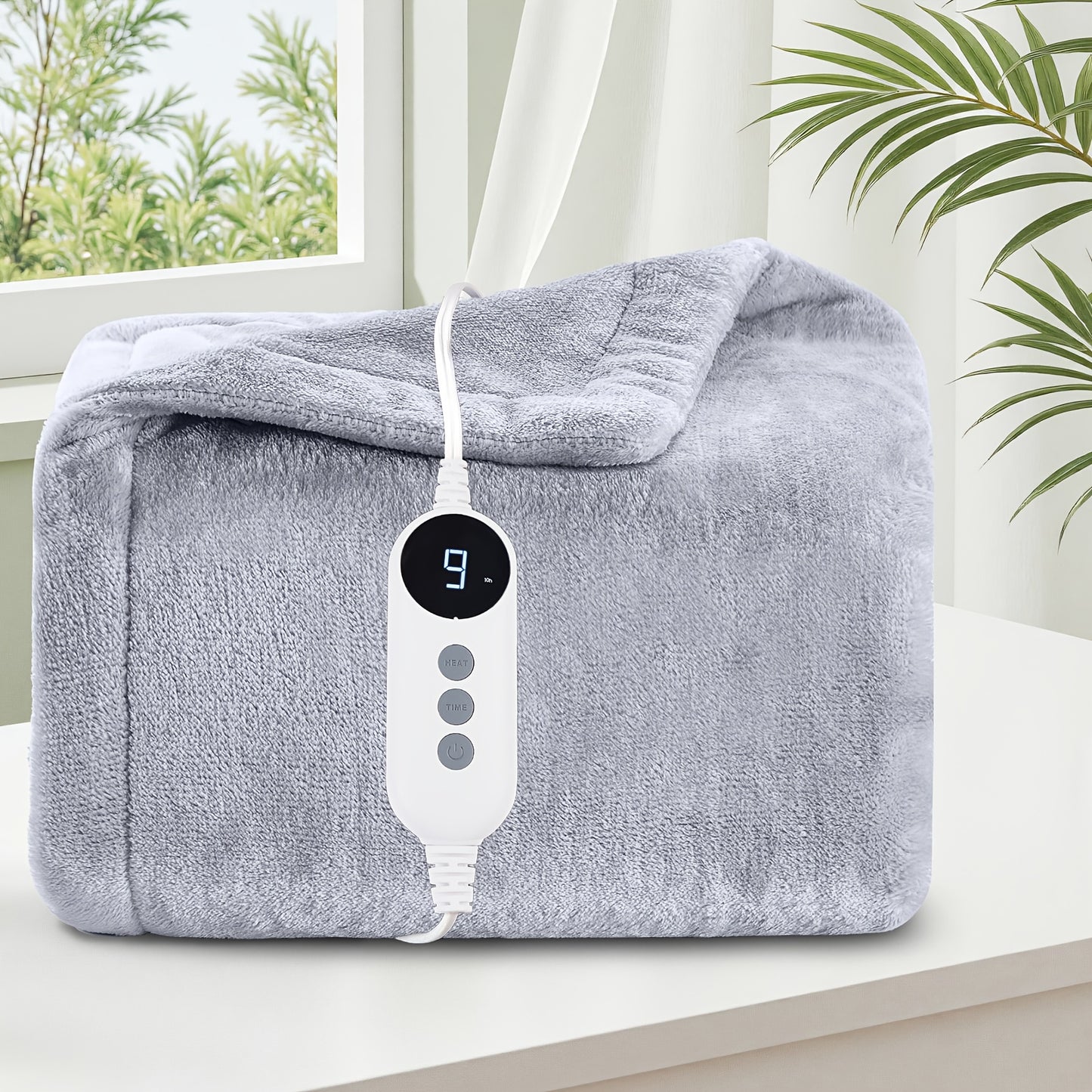 SAMEBED Heated Electric Blanket With Auto Off And 9 Settings