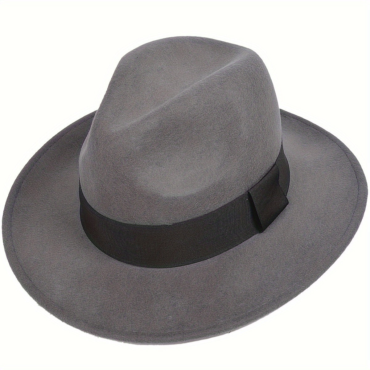 Unisex Wool Fedora Hat Moisture Wicking British Style Classic