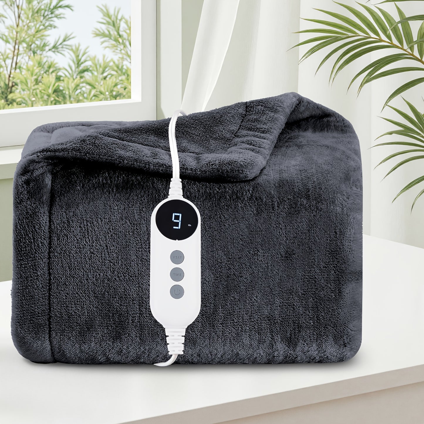 SAMEBED Heated Electric Blanket With Auto Off And 9 Settings