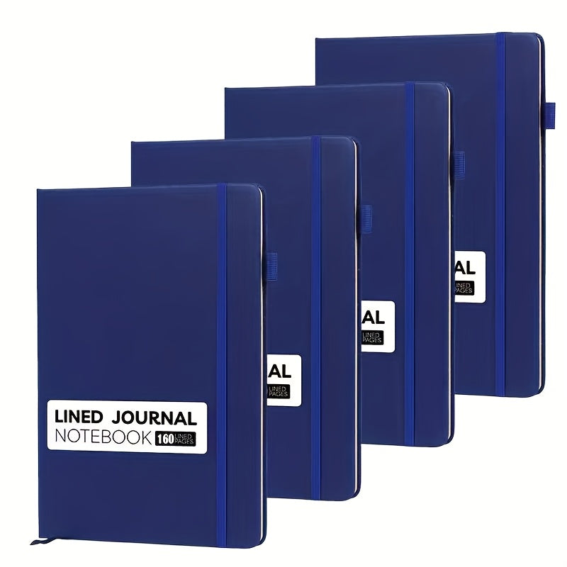 Leather Hardcover Lined Notebook 200 Pages With Index Stickers