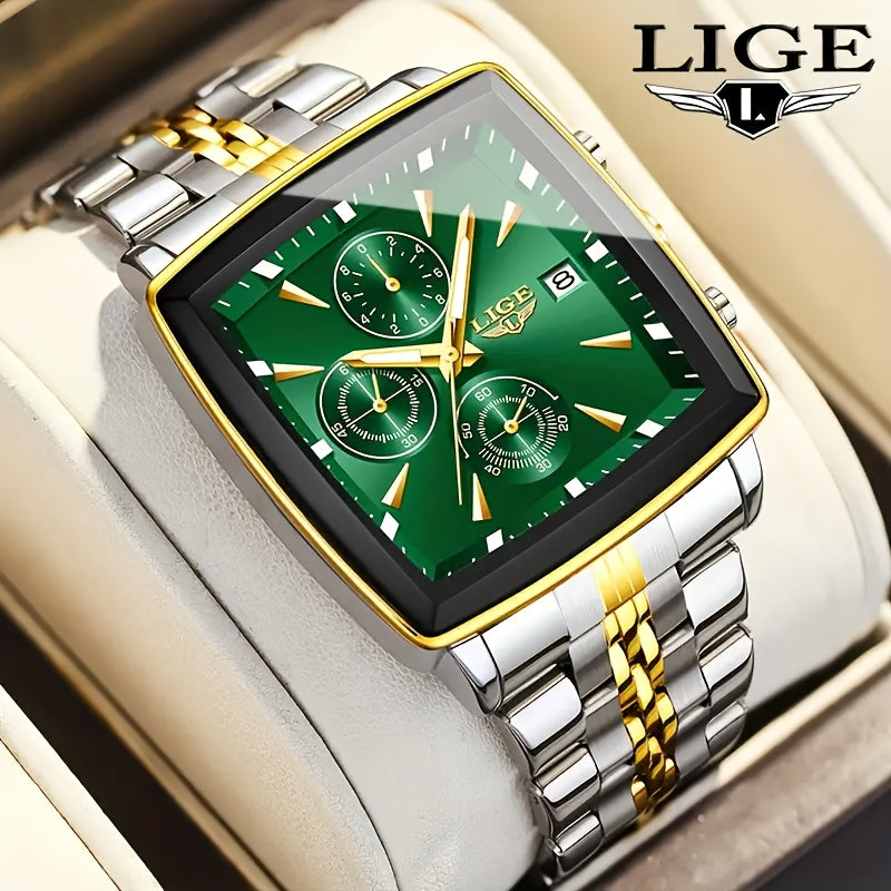 LIGE Men's Quartz Analog Watch With Date Calendar Outdoor Sports
