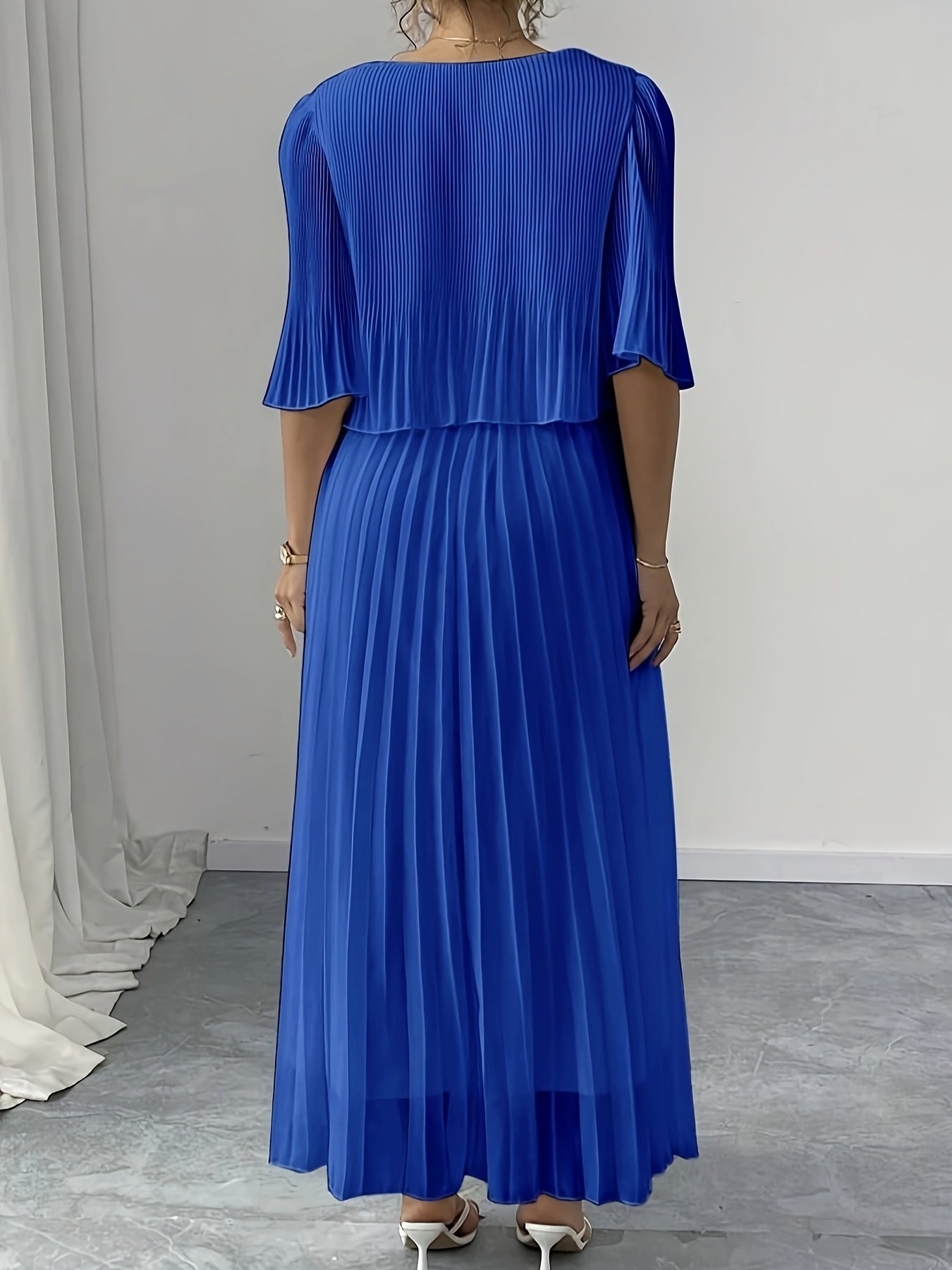 Elegant Pleated Dress For Women