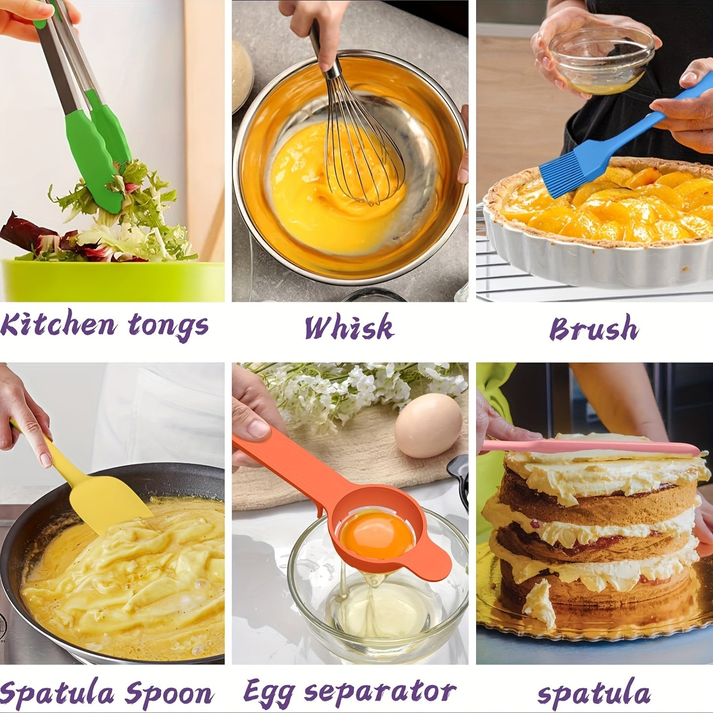 SKROAM Nesting Stainless Steel Mixing Bowl Set With Airtight Lids