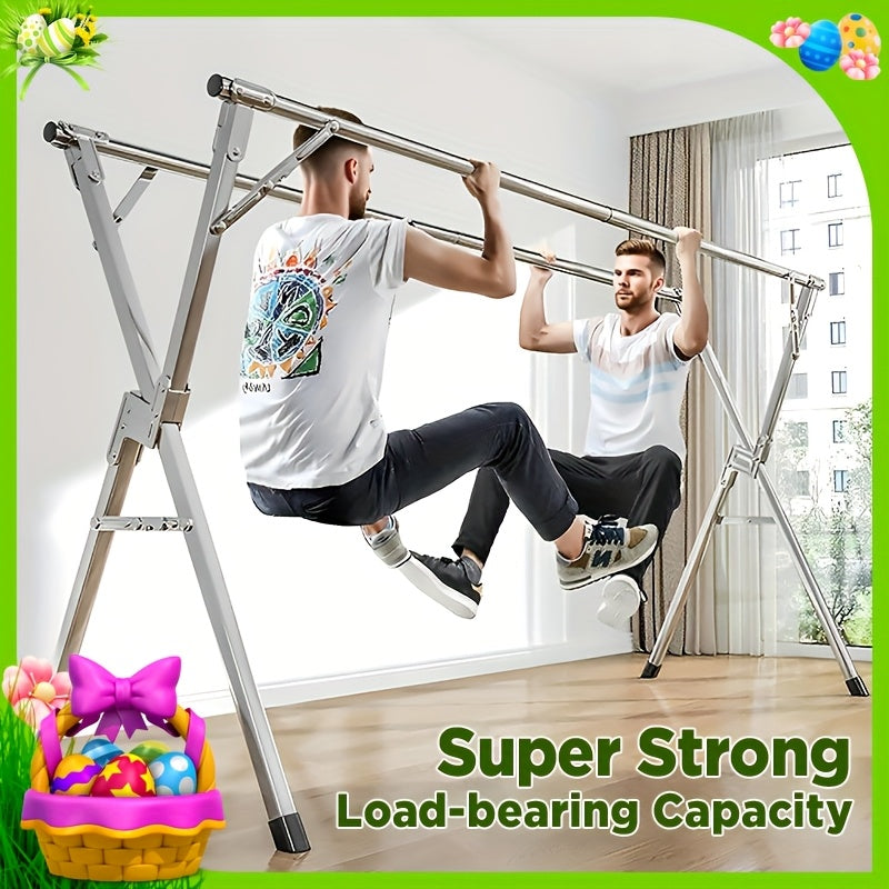 JOYBOS Heavy Duty Clothes Drying Rack Retractable Folding Indoor Outdoor