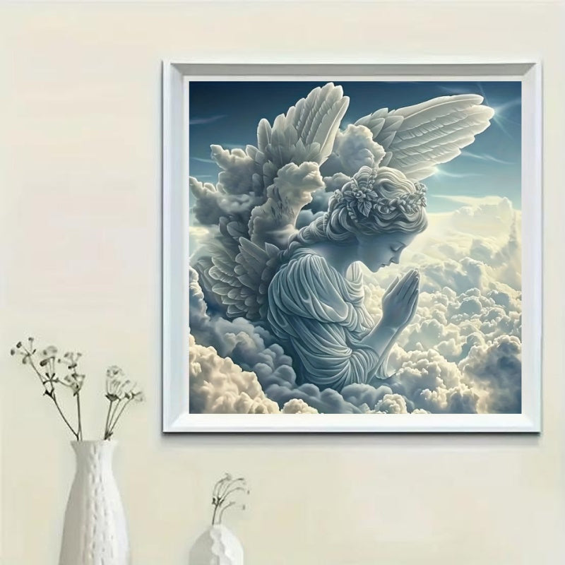 Peaceful Angel Prayer 5D DIY Diamond Painting Set Round Canvas
