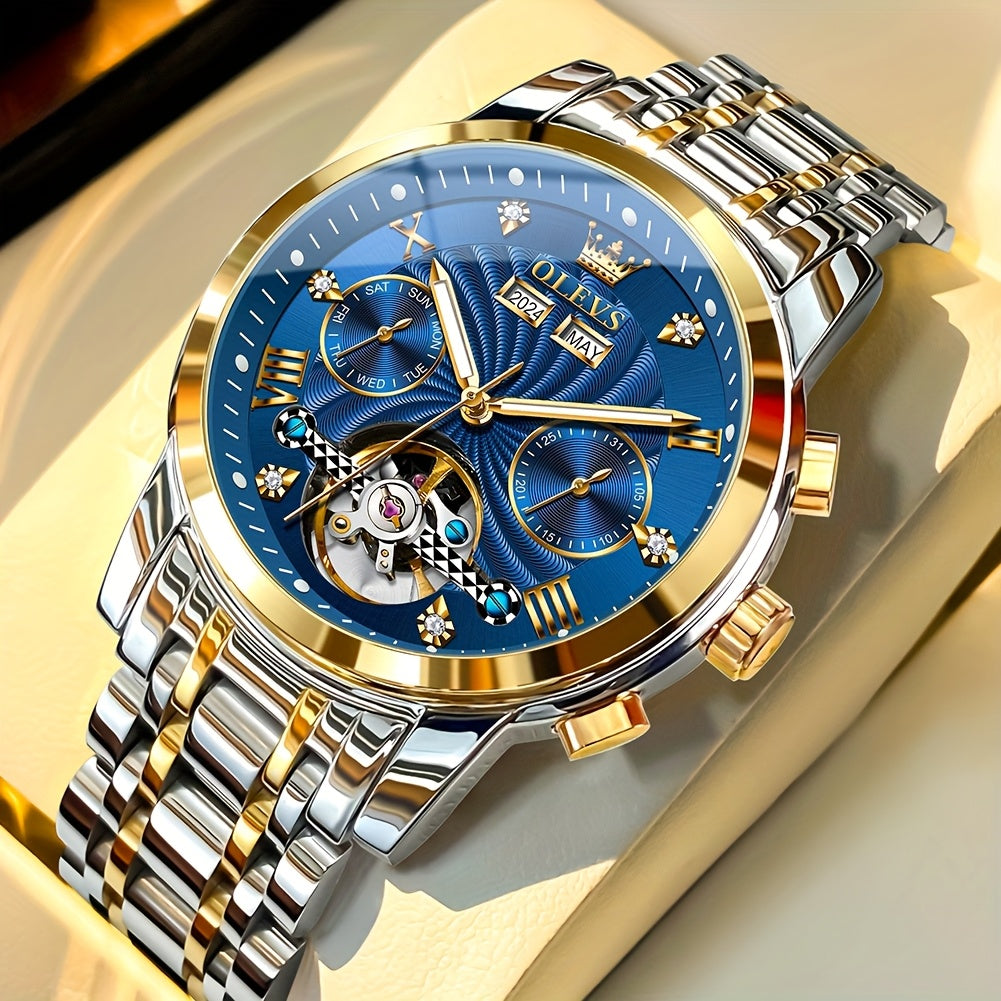 OLEVS Men's Automatic Mechanical Watch With Luminous Hands