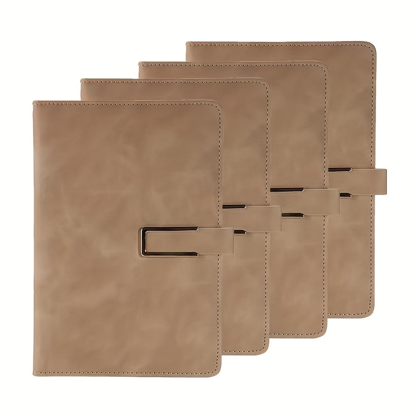Leather Hardcover Lined Notebook 200 Pages With Index Stickers