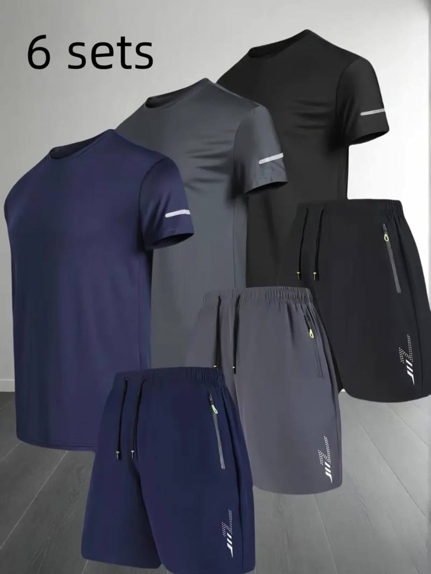 Mens Summer Set With Short Sleeve Shirt And Matching Shorts