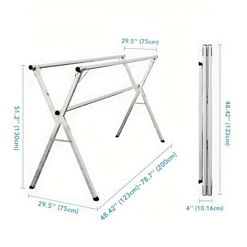 JOYBOS Heavy Duty Clothes Drying Rack Retractable Folding Indoor Outdoor