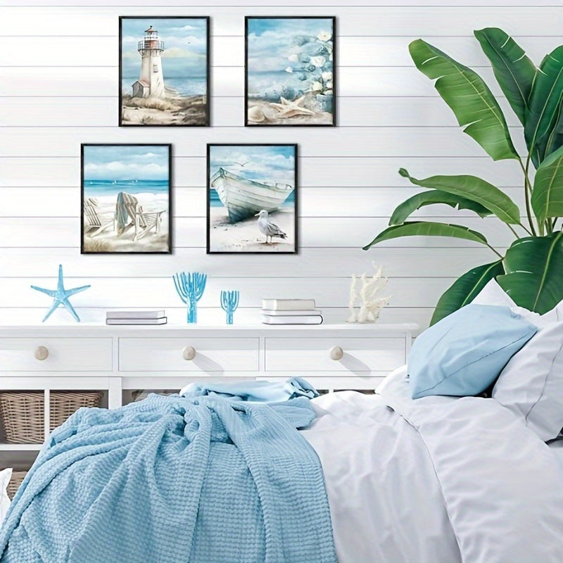 Diamond Art Kit Beach Landscape 5D DIY Wall Decor For Home