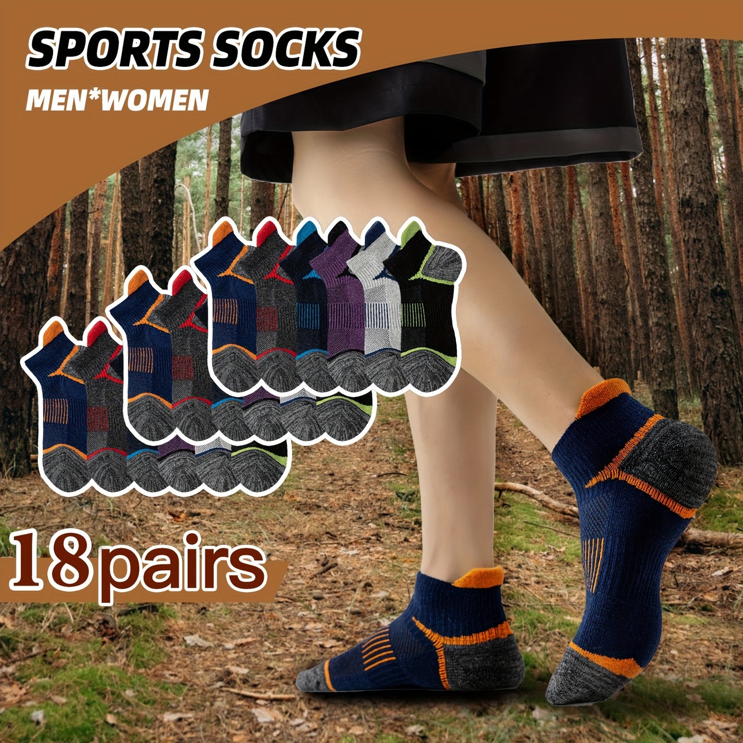 18 Pairs Of Hiking Running Ankle Wool Socks For Men And Women
