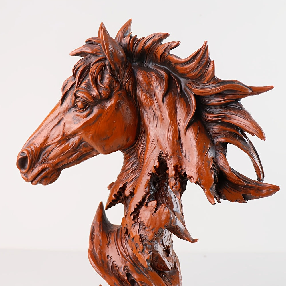 Resin Horse Head Statue For Home Decor Gift And Collectible