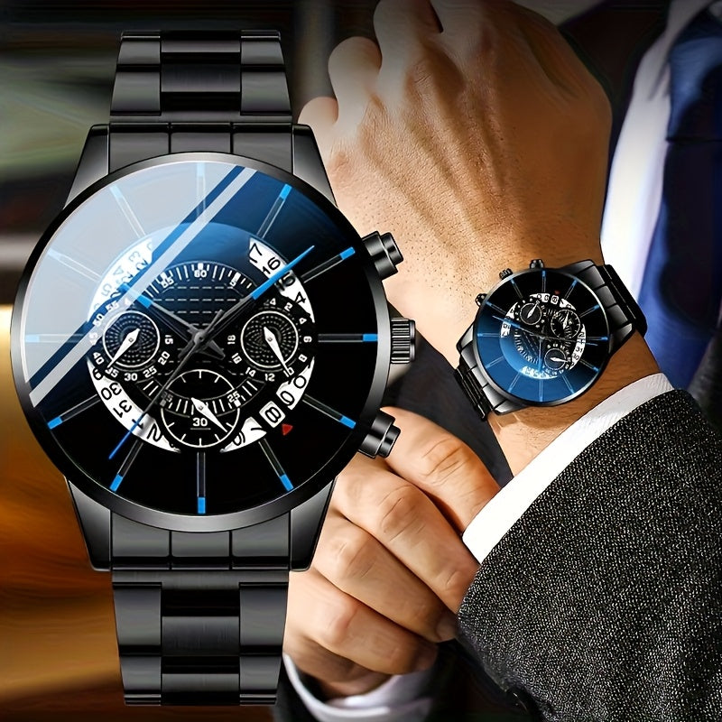 Men's Luxury Watch Set 5 Piece Elegant Business Gift