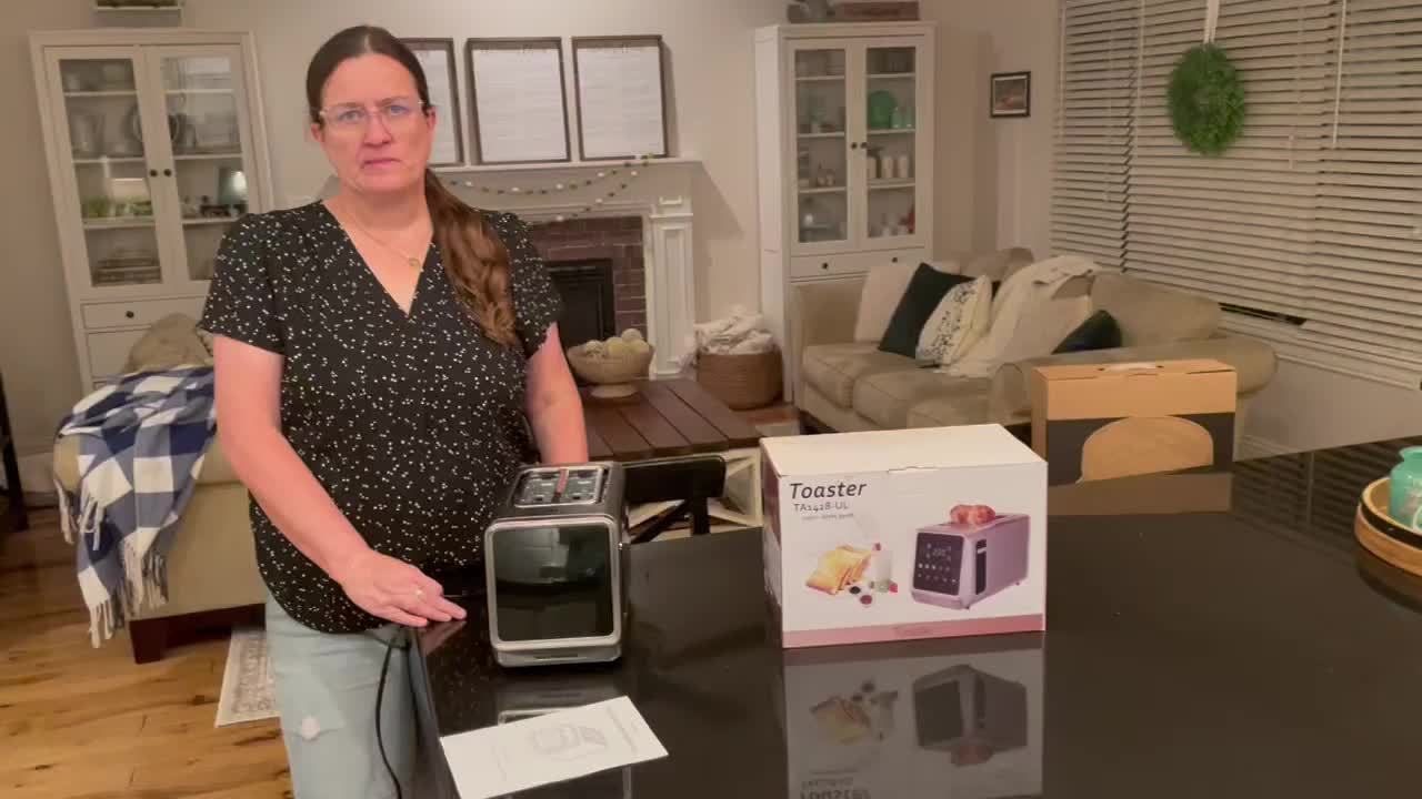 2 Slice Touch Screen Toaster Stainless Steel With Memory