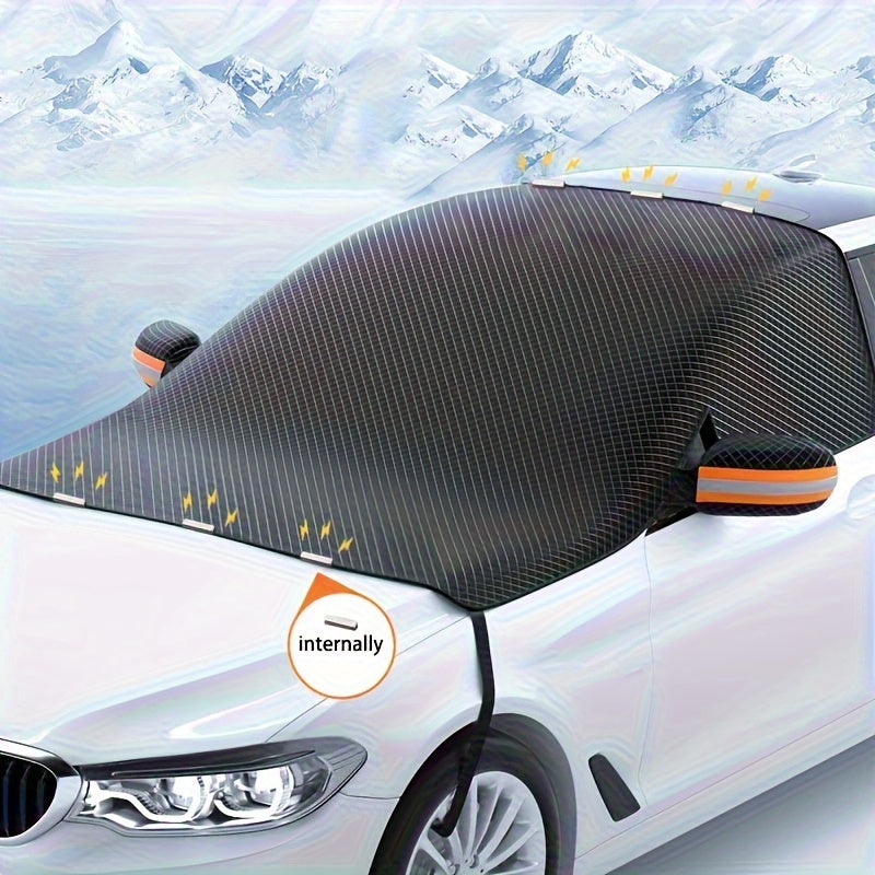 Magnetic Windshield Snow Cover Oxford Cloth Car Winter Protection