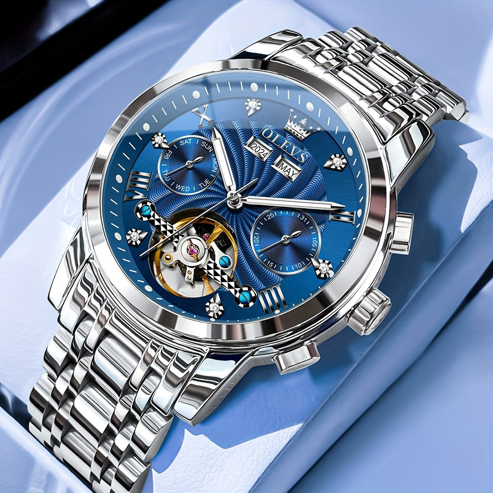 OLEVS Men's Automatic Mechanical Watch With Luminous Hands