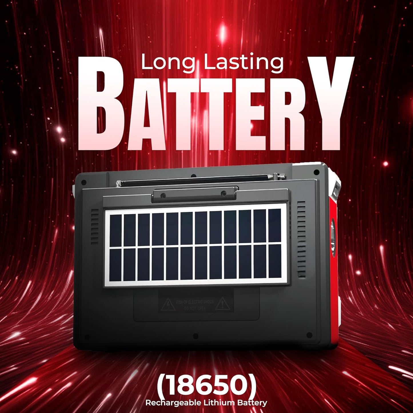 Portable 3 Band Radio With Wireless, Solar Panel, And LED Flashlight, Retro Wireless Speaker, AM/FM/SW Receiver With MP3 Playback, Telescopic Antenna, High Sensitivity, With Leather Handle, AUX/TF/SD, Ideal For Camping