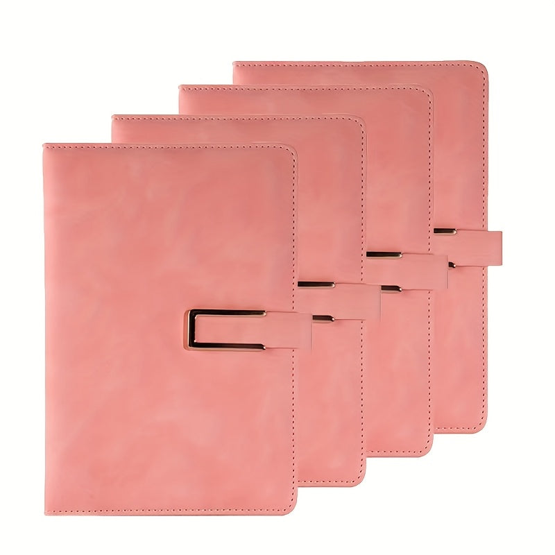 Leather Hardcover Lined Notebook 200 Pages With Index Stickers
