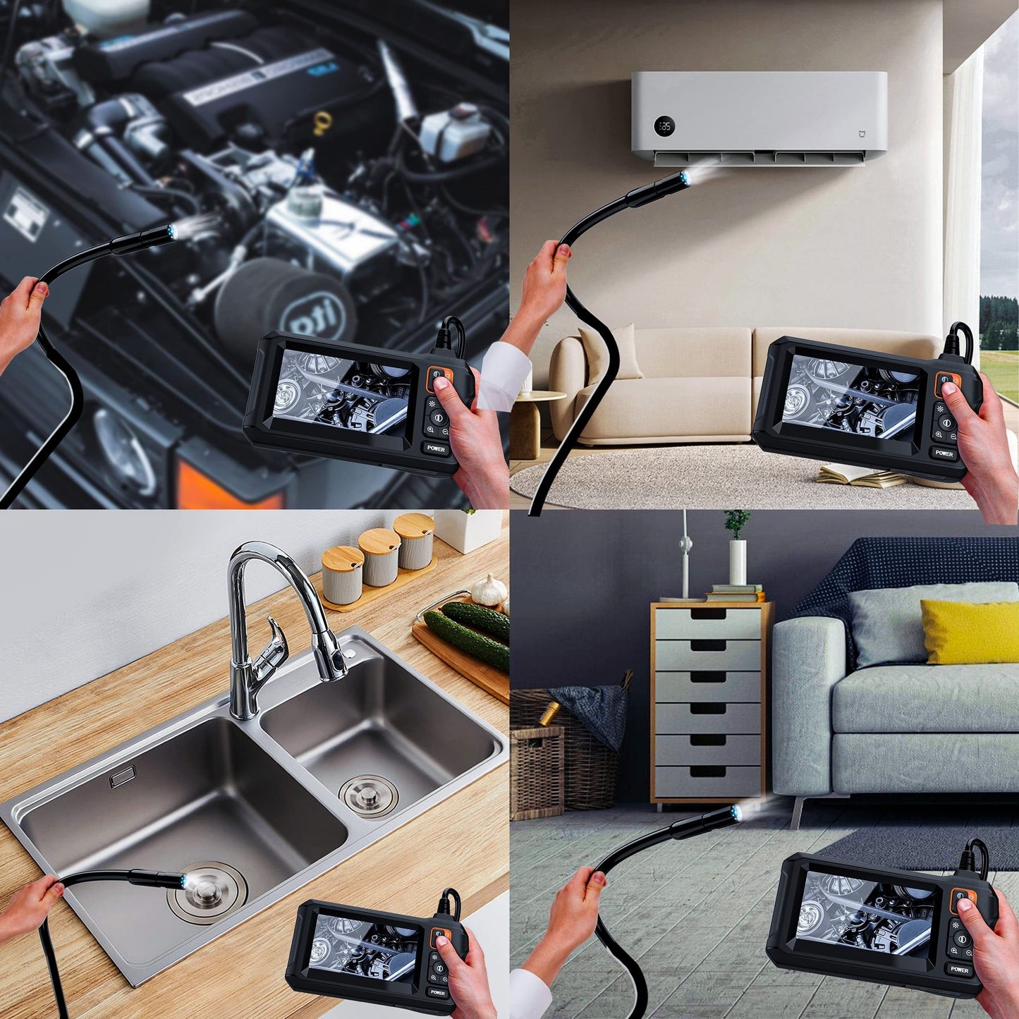 DAXIONGMAO Endoscope Camera With Light 1080P Borescope