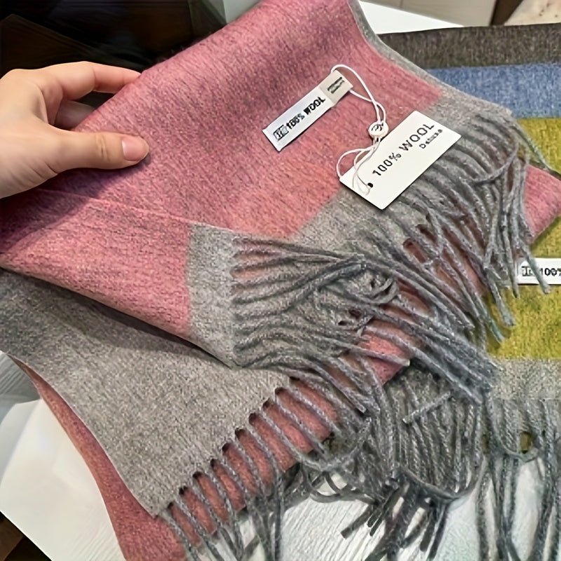 Australian Premium Wool Scarf For Women Winter Windproof Breathable