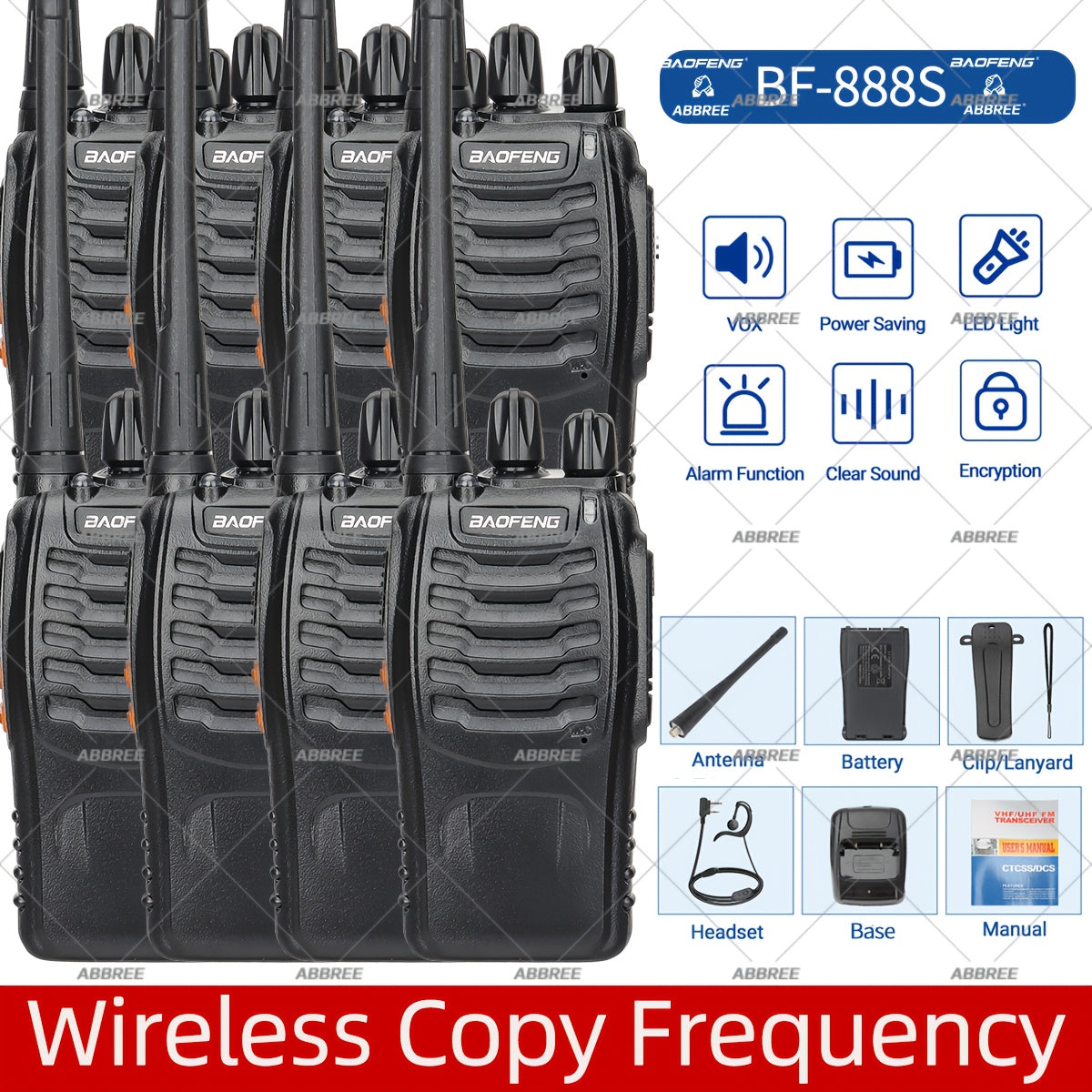 Baofeng Sixteen Walkie Talkie Long Range Portable Two Way Radio