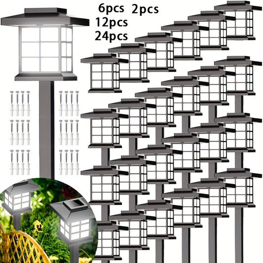 YUNXI Solar Path Lights Outdoor Garden Landscape Lighting LED