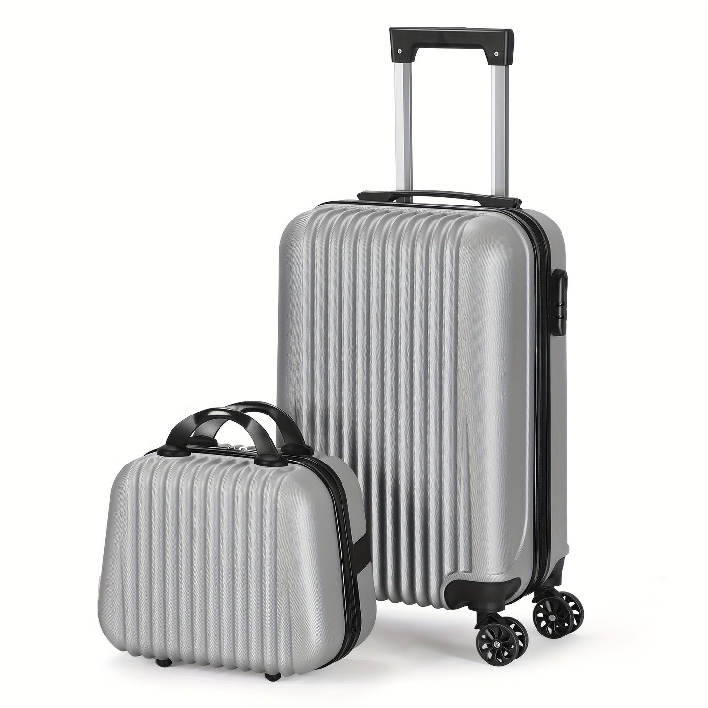 BTY Two Piece Luggage Set with Spinner Wheels Travel Case
