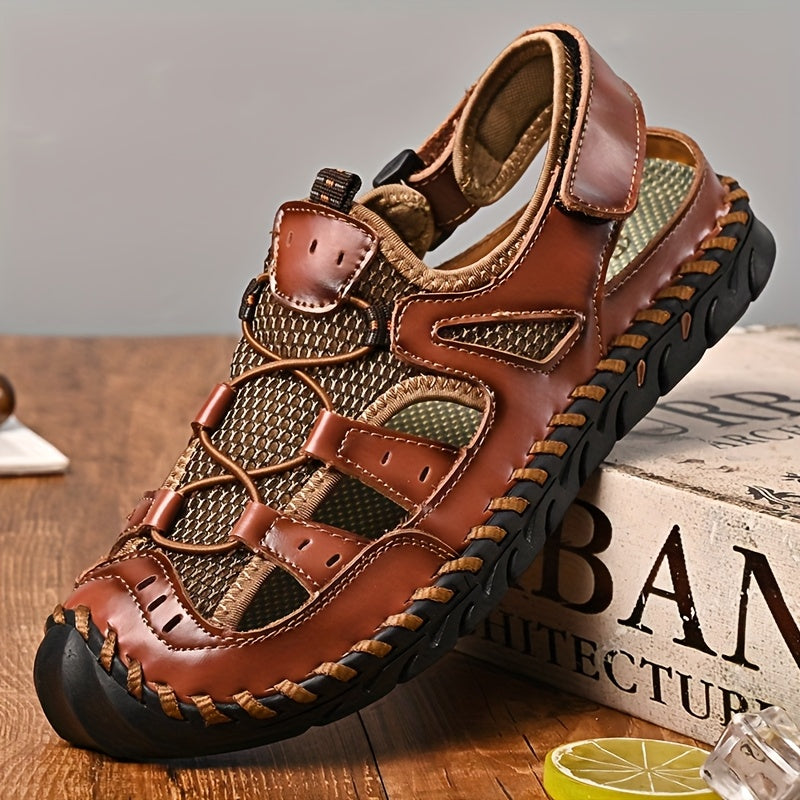 GREKS Closed Toe Men's Sports Sandals Non Slip Quick Dry