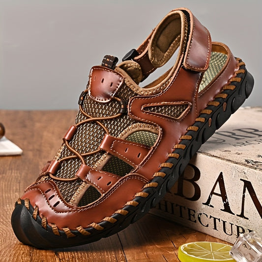 GREKS Closed Toe Men's Sports Sandals Non Slip Quick Dry