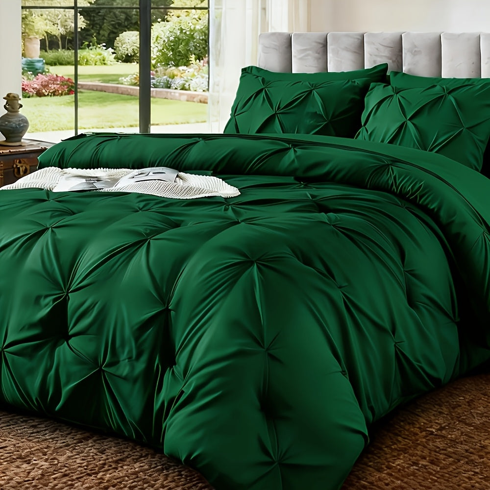 2/3pcs Solid Color Diamond Pattern Large & Extra-Large Bed Sheet Sets Soft Comfortable And Ultra-fine Fiber Filled Lightweight Fabric Breathable Quilt Easy to Take Care Of Equipped with Quilts And Pillowcases Luxurious Qualit