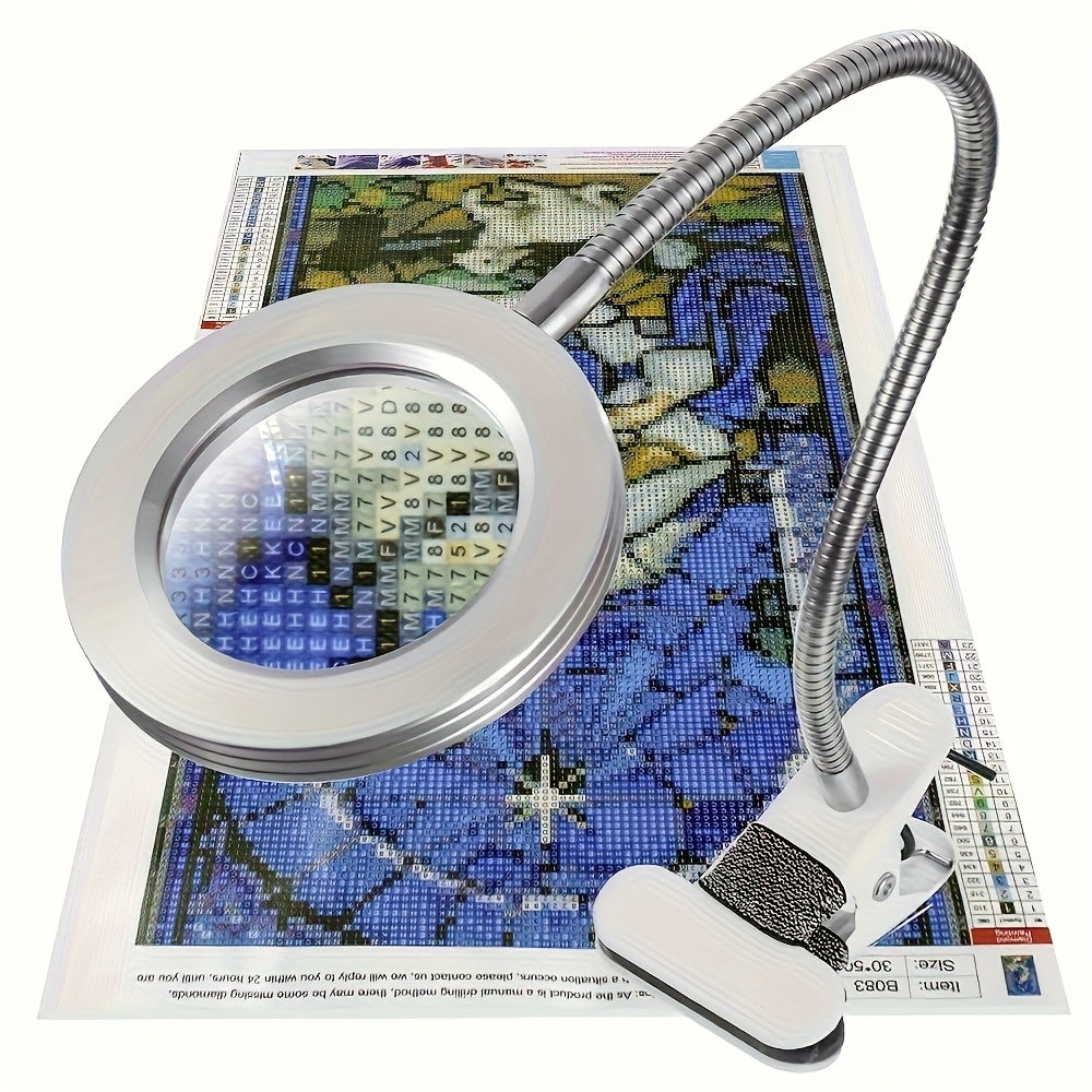 Diamond Painting Magnifier Light With 5V USB Clamp Lamp
