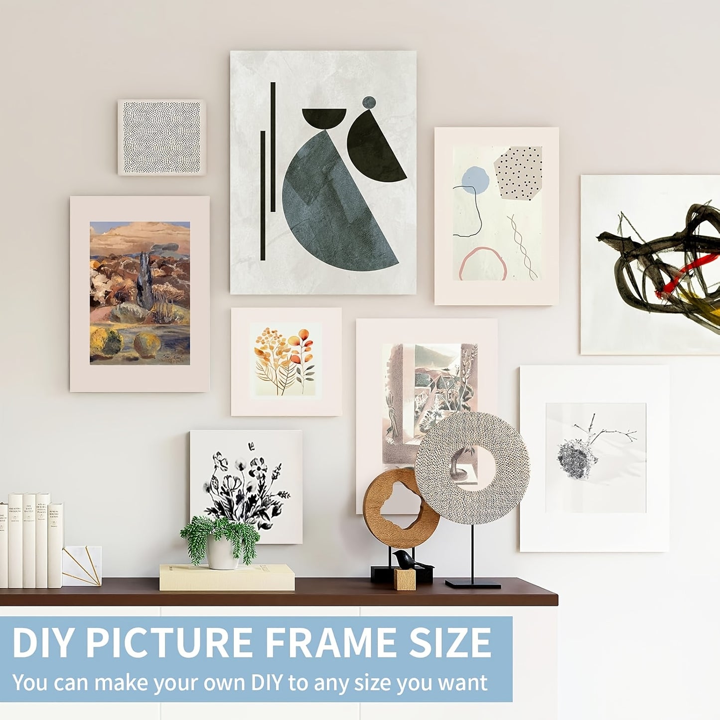 DIY Solid Wood Poster Frame Kit for Oil Painting Artwork