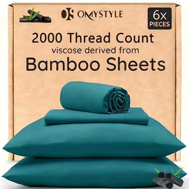 GOHOME Bamboo Cooling Bedding Set For Hot Sleepers