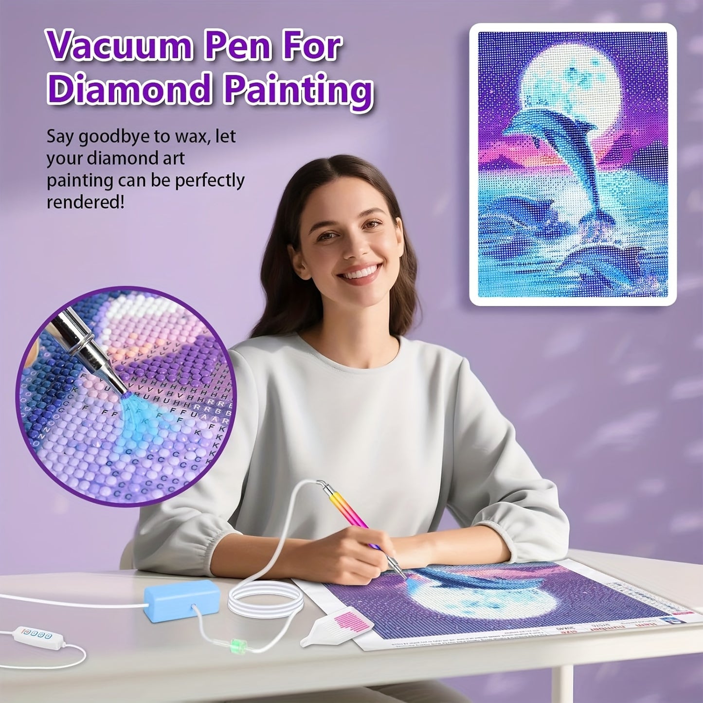 SOULKAWA Diamond Painting Pen Set With Storage Tray