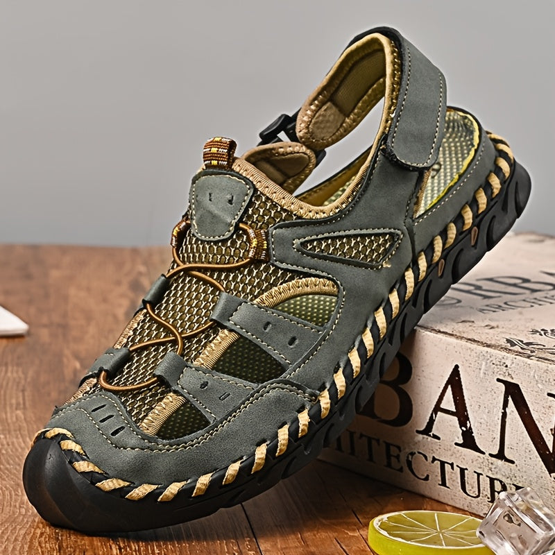 GREKS Closed Toe Men's Sports Sandals Non Slip Quick Dry