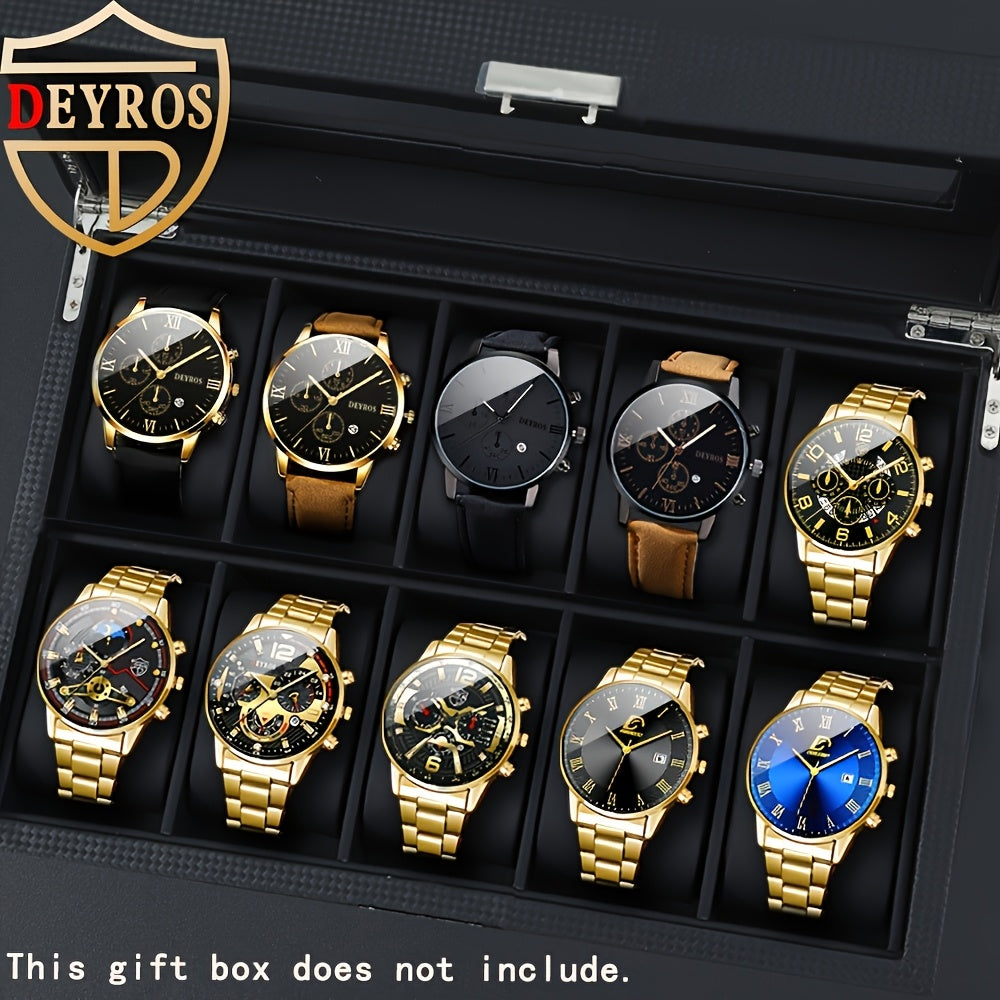 NOTIONR Men's Analog Quartz Watches With Date Display Casual Round