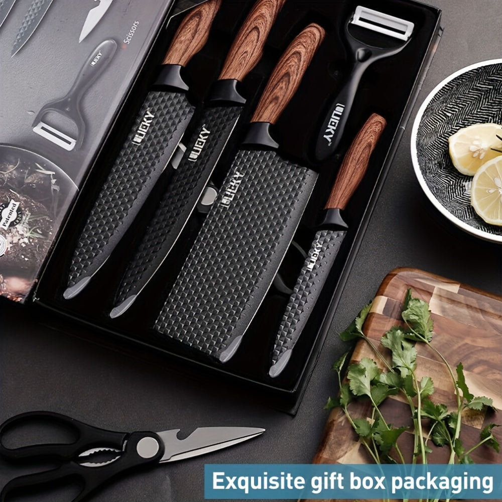 Five Cows Professional Knife Set With Ergonomic Wooden Handles