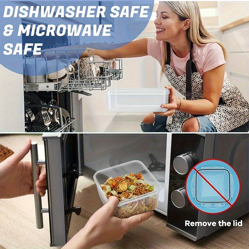 GHQ Food Storage Container Set 24 Containers Lids Microwave Safe
