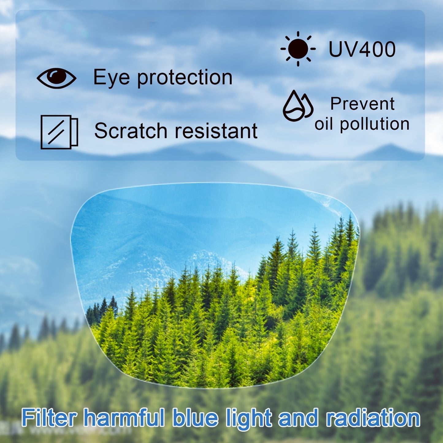 6-Pack Reading Glasses For Women Men Anti-Blue Light Readers