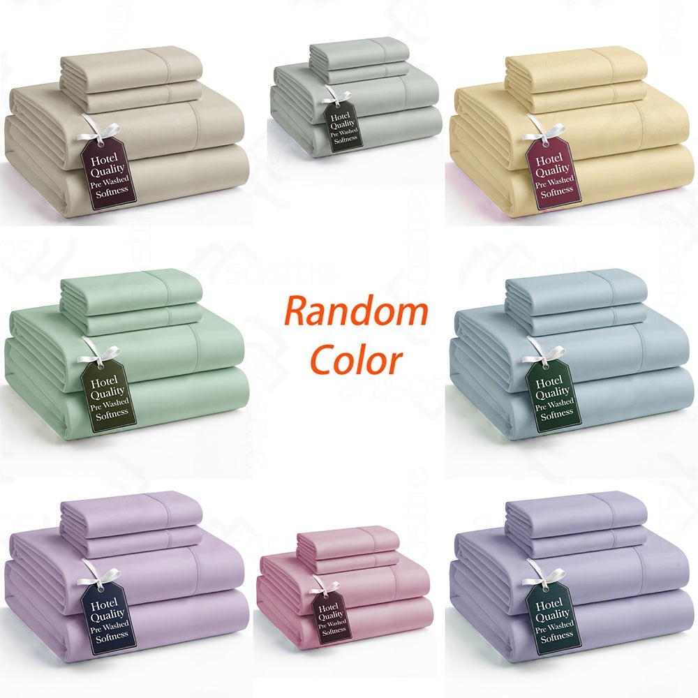SASTTIE Bamboo Bed Sheet Set Ultra Soft Breathable All Season