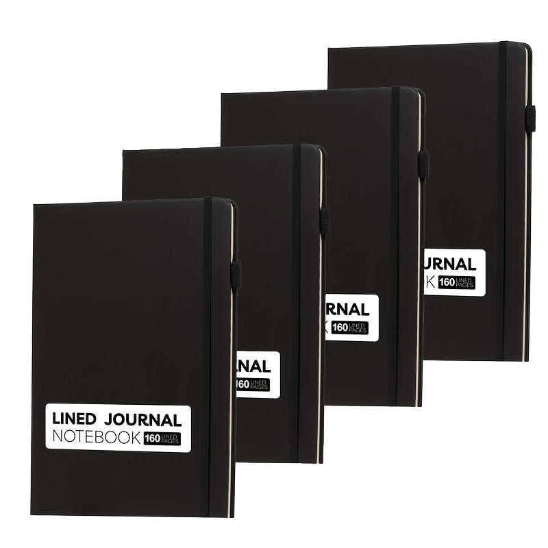 Leather Hardcover Lined Notebook 200 Pages With Index Stickers