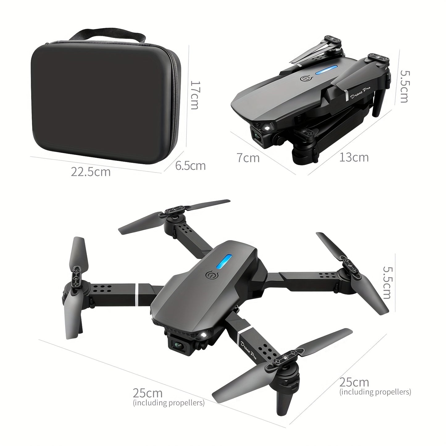 Drone MAX Upgraded With Dual Camera Obstacle Avoidance Remote