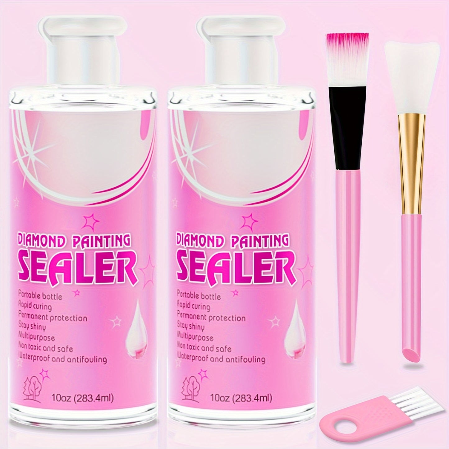 PUDUO Diamond Painting Sealant Kit With Brush Tool