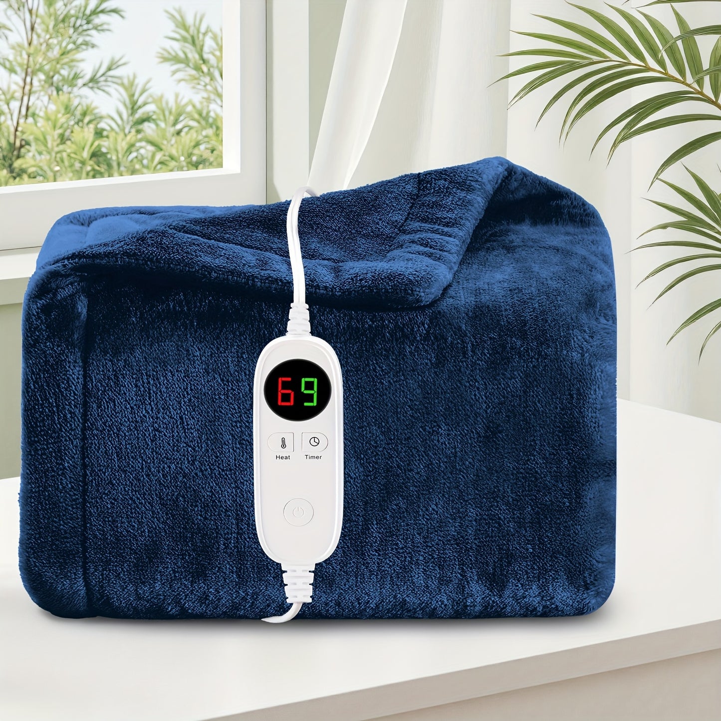 SAMEBED Heated Electric Blanket With Auto Off And 9 Settings
