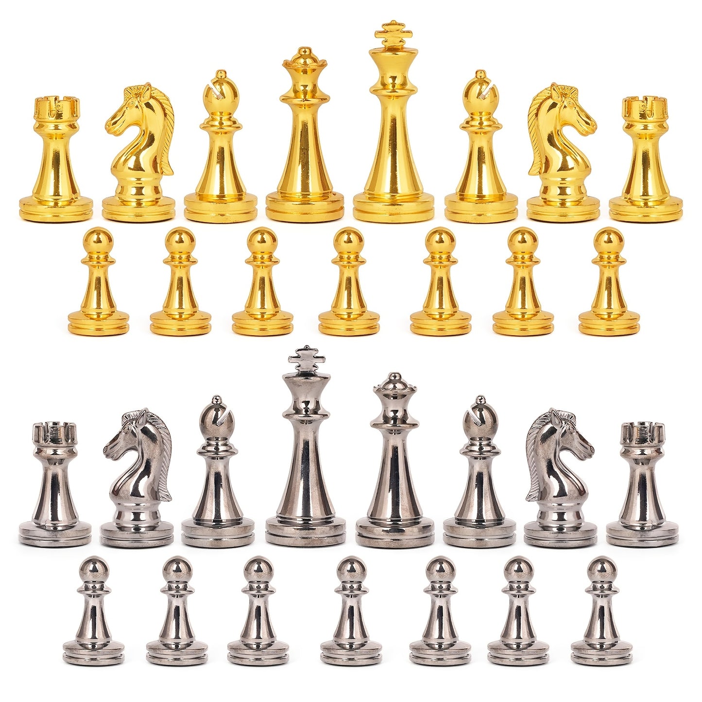 Zinc Alloy Marble Chess Set With Extra Queens Premium Board